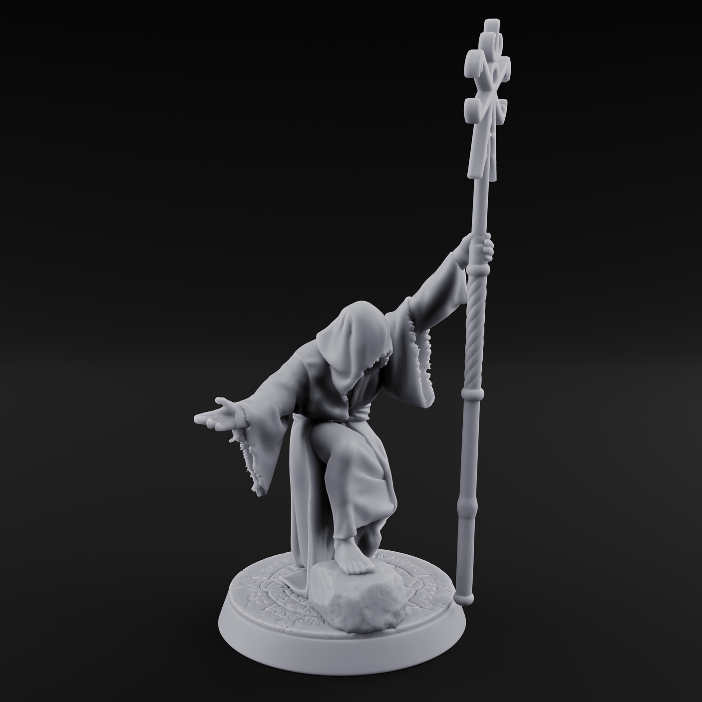 Nyarlathotep Devoted Human Cultist A Miniature for Dungeons and Dragons, Pathfinder or other TTRPGs