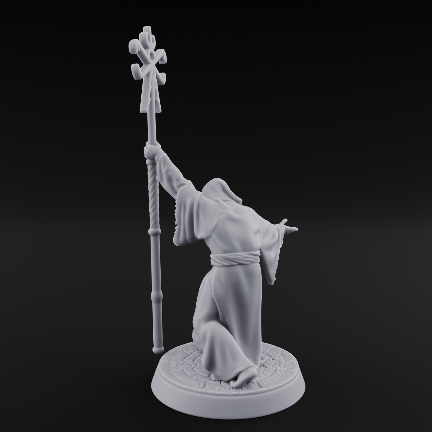Nyarlathotep Devoted Human Cultist A Miniature for Dungeons and Dragons, Pathfinder or other TTRPGs