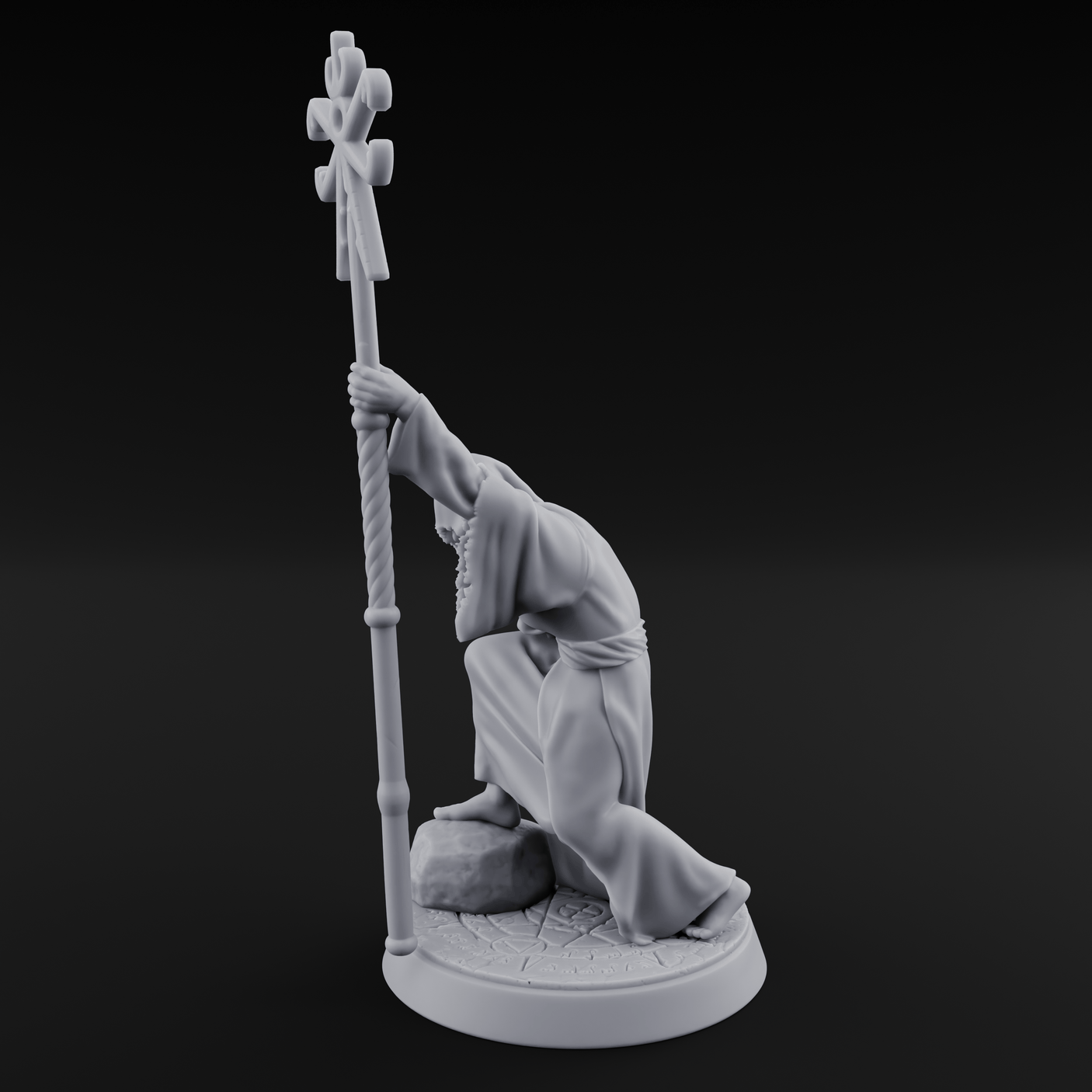 Nyarlathotep Devoted Human Cultist A Miniature for Dungeons and Dragons, Pathfinder or other TTRPGs