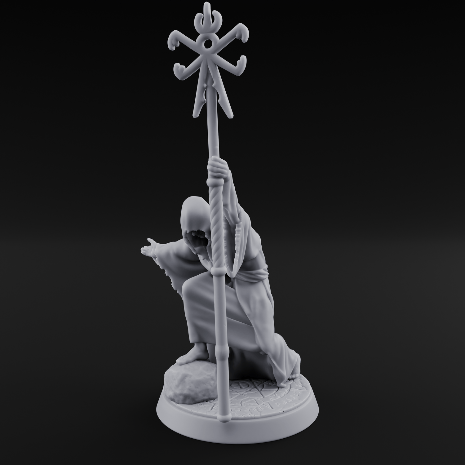 Nyarlathotep Devoted Human Cultist A Miniature for Dungeons and Dragons, Pathfinder or other TTRPGs