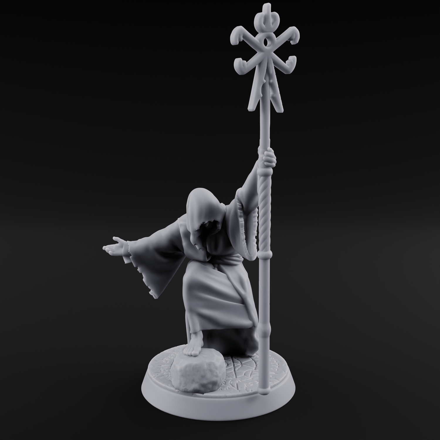 Nyarlathotep Devoted Human Cultist A Miniature for Dungeons and Dragons, Pathfinder or other TTRPGs