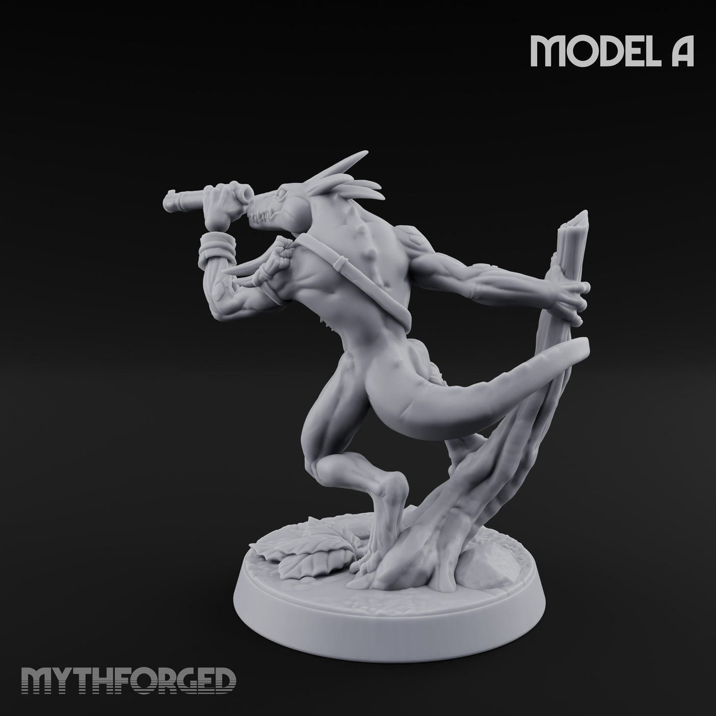 Blowpipe Blasting Lizardfolk Warrior A gallery 10
