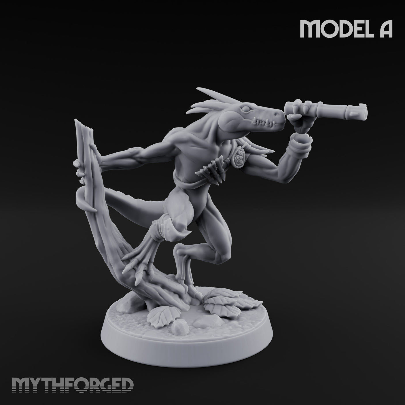 Blowpipe Blasting Lizardfolk Warrior A gallery 2