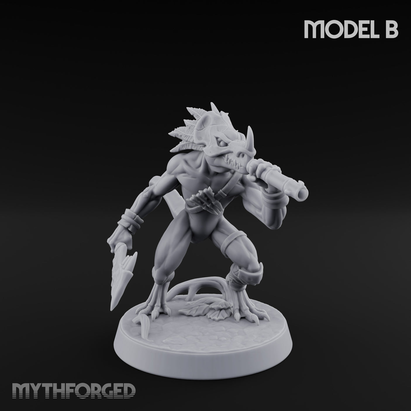 Blowpipe Blasting Lizardfolk Warrior B gallery 17