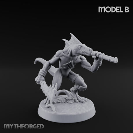 Blowpipe Blasting Lizardfolk Warrior B gallery 2