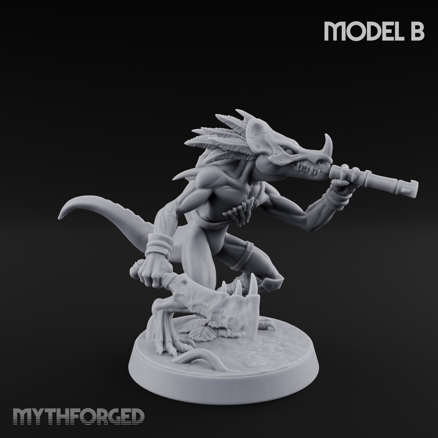 Blowpipe Blasting Lizardfolk Warrior B gallery 3