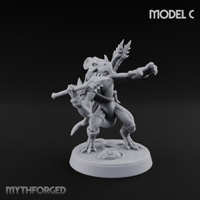 Blowpipe Blasting Lizardfolk Warrior C — With