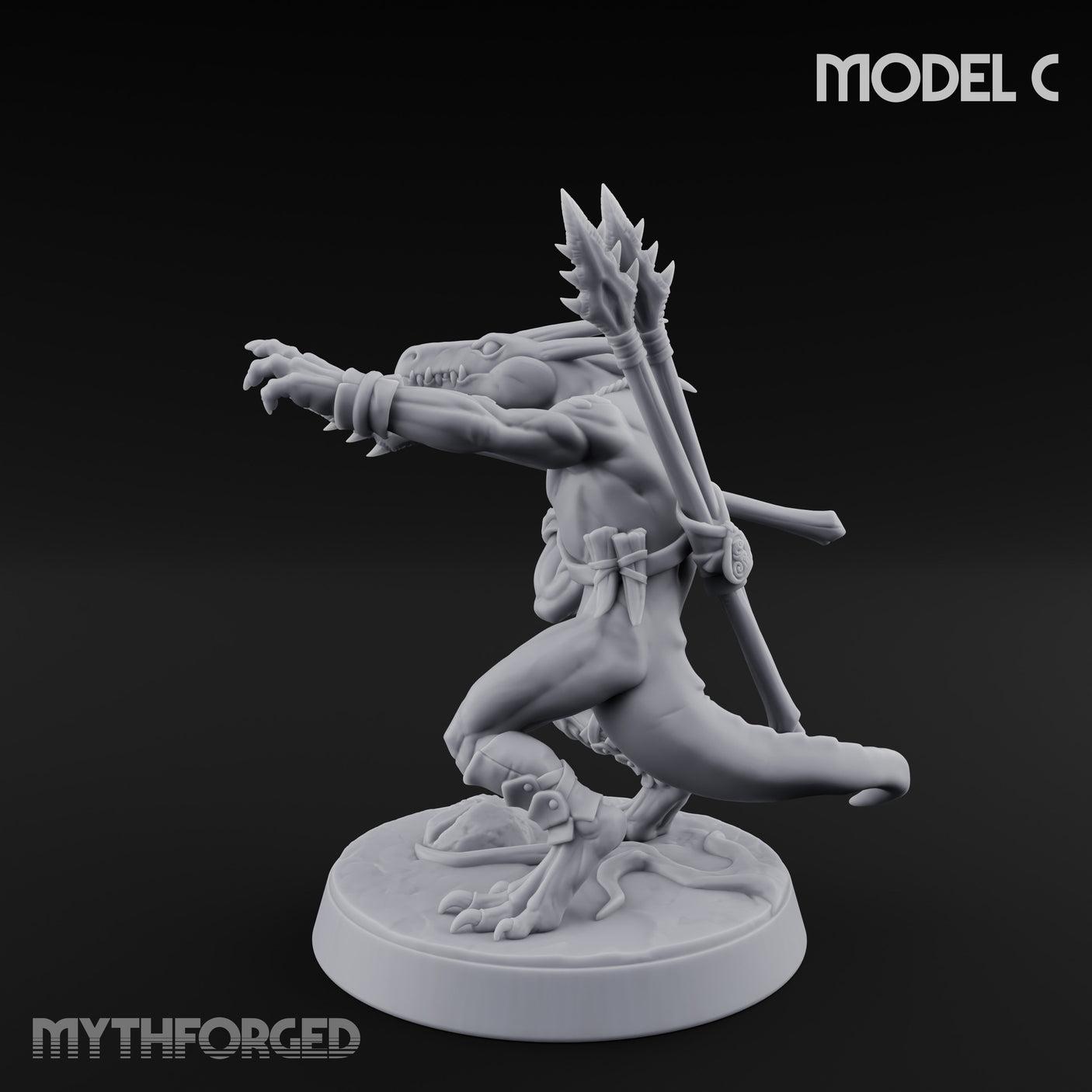 Blowpipe Blasting Lizardfolk Warrior C gallery 12