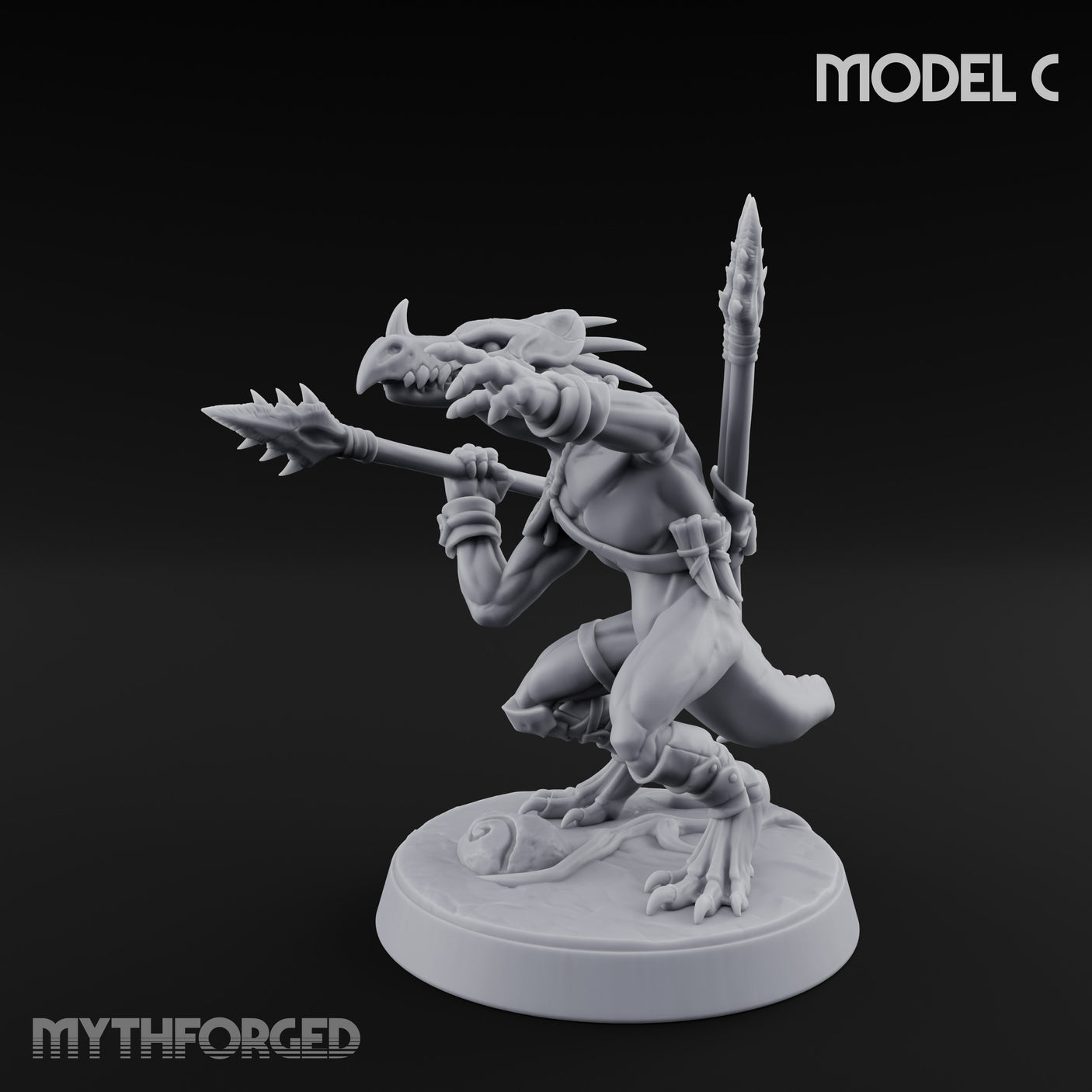 Blowpipe Blasting Lizardfolk Warrior C gallery 13