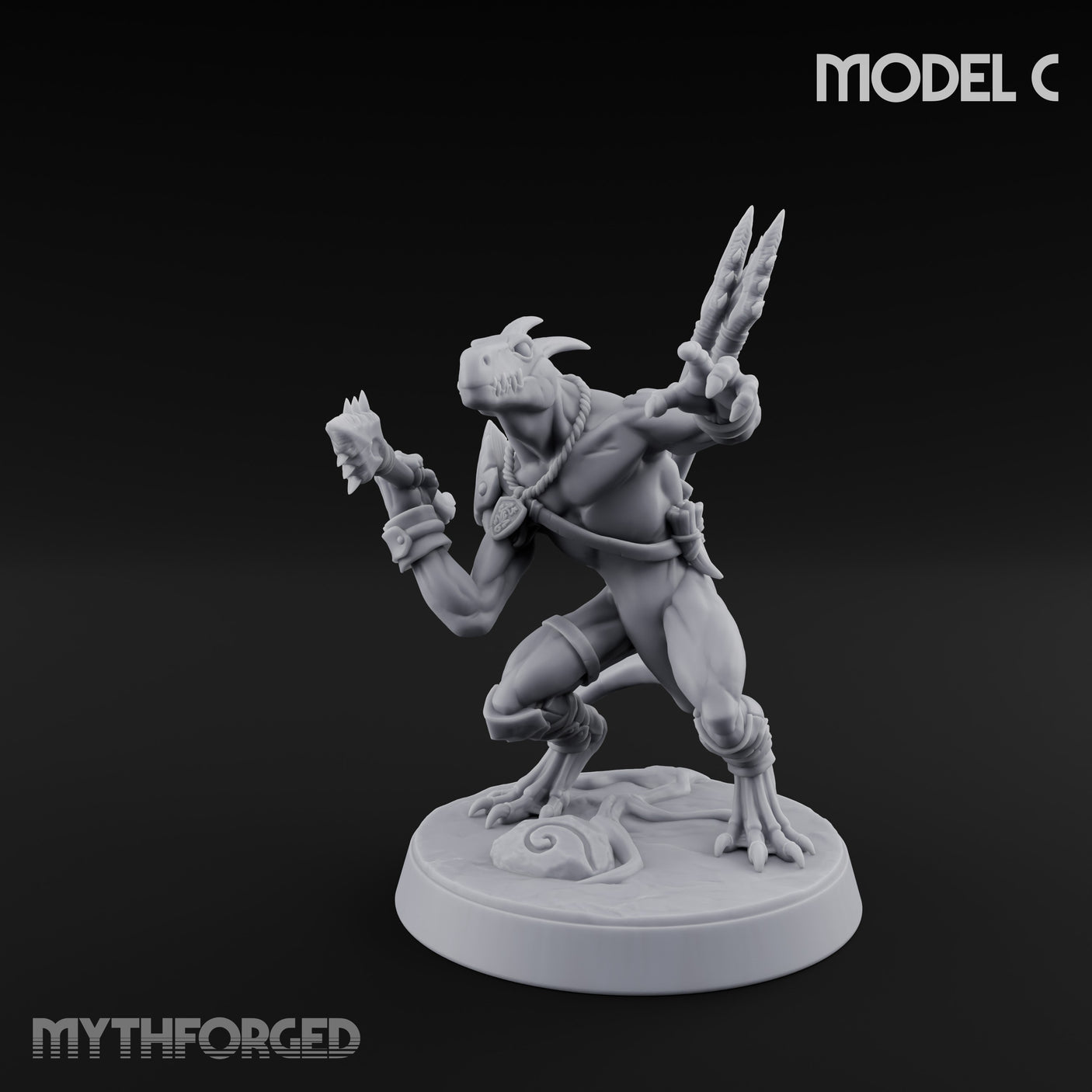 Blowpipe Blasting Lizardfolk Warrior C gallery 16