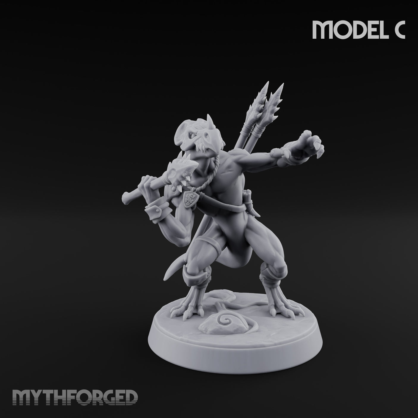 Blowpipe Blasting Lizardfolk Warrior C gallery 17