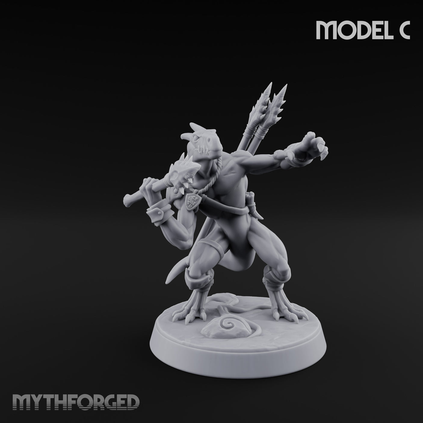 Blowpipe Blasting Lizardfolk Warrior C gallery 18