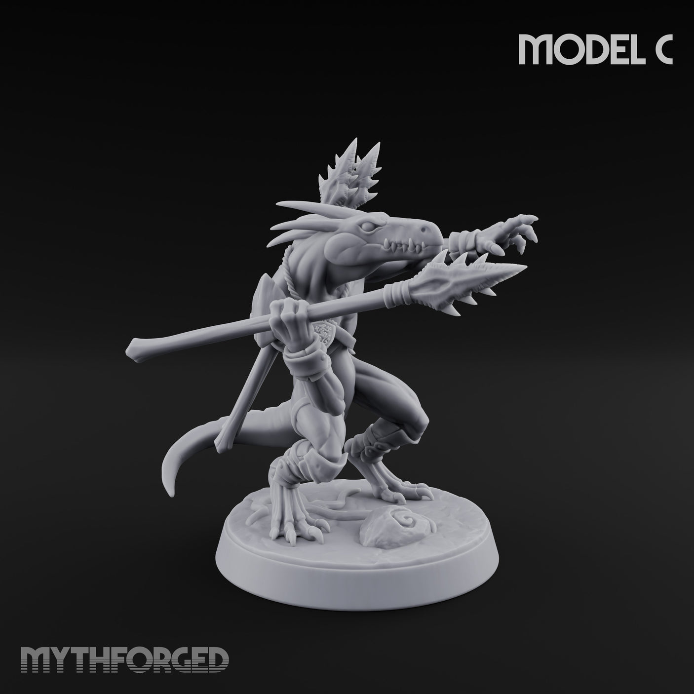 Blowpipe Blasting Lizardfolk Warrior C gallery 4