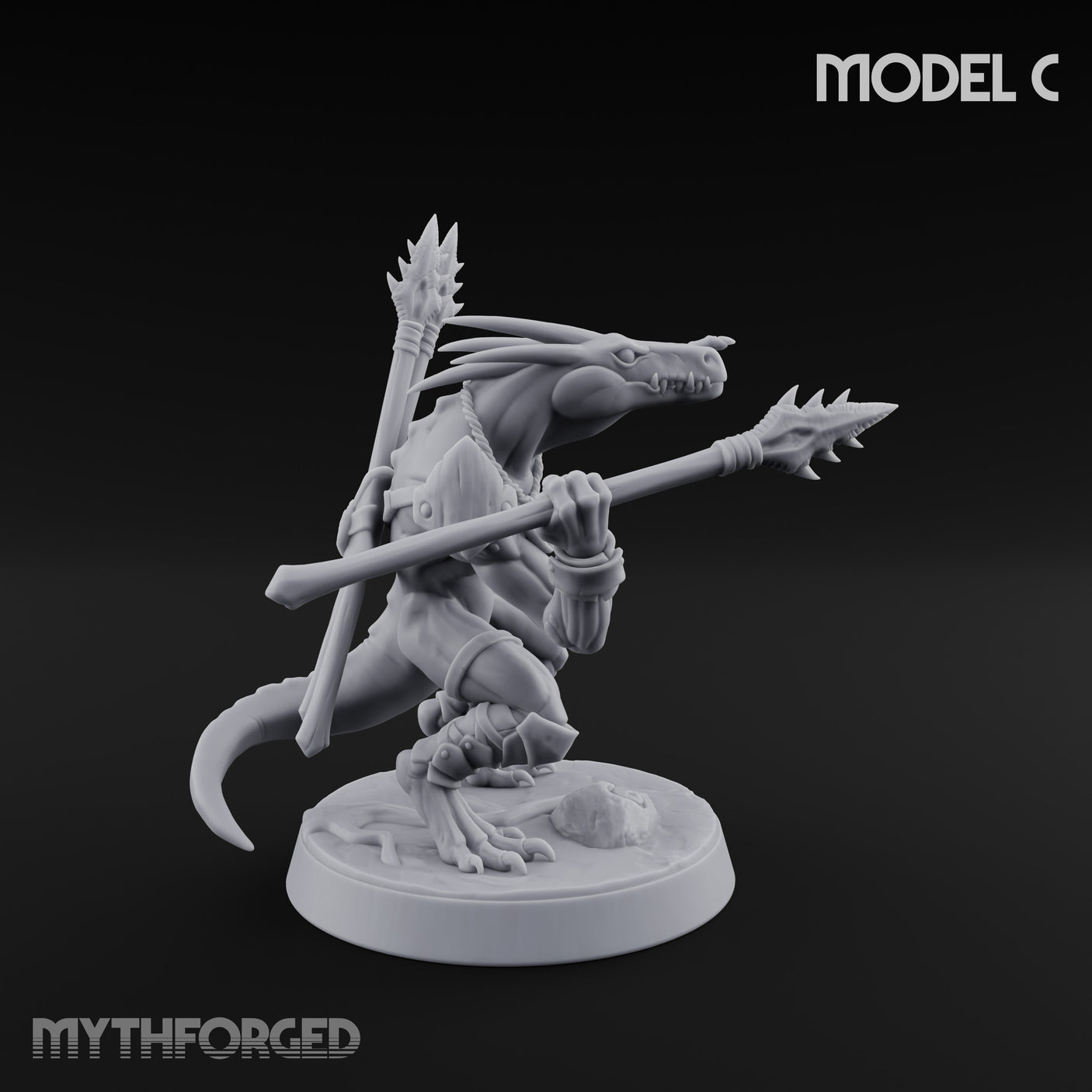 Blowpipe Blasting Lizardfolk Warrior C gallery 6