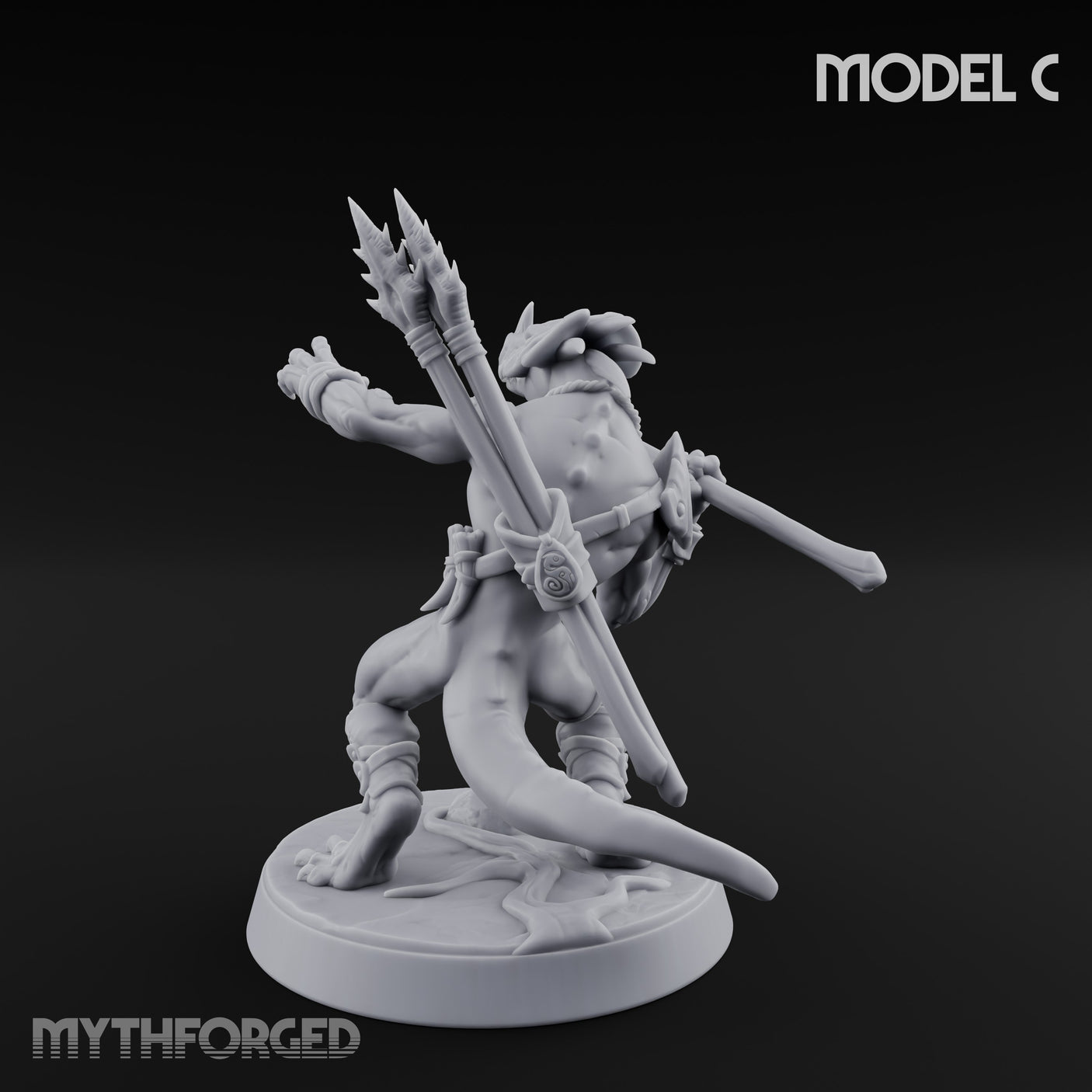 Blowpipe Blasting Lizardfolk Warrior C gallery 9