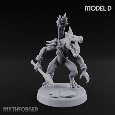 Blowpipe Blasting Lizardfolk Warrior D — Without