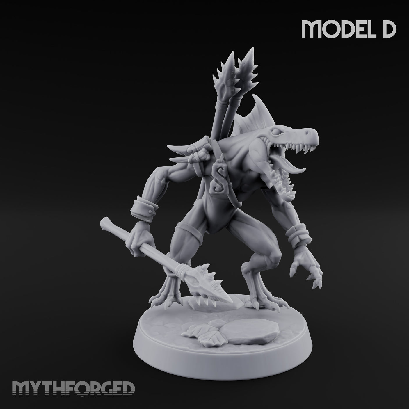 Blowpipe Blasting Lizardfolk Warrior D gallery 2