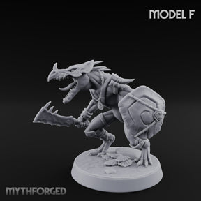 Blowpipe Blasting Lizardfolk Warrior F — With
