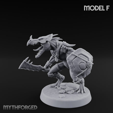 Blowpipe Blasting Lizardfolk Warrior F — With