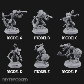 Blowpipe Blasting Lizardfolk Warriors — Full Set
