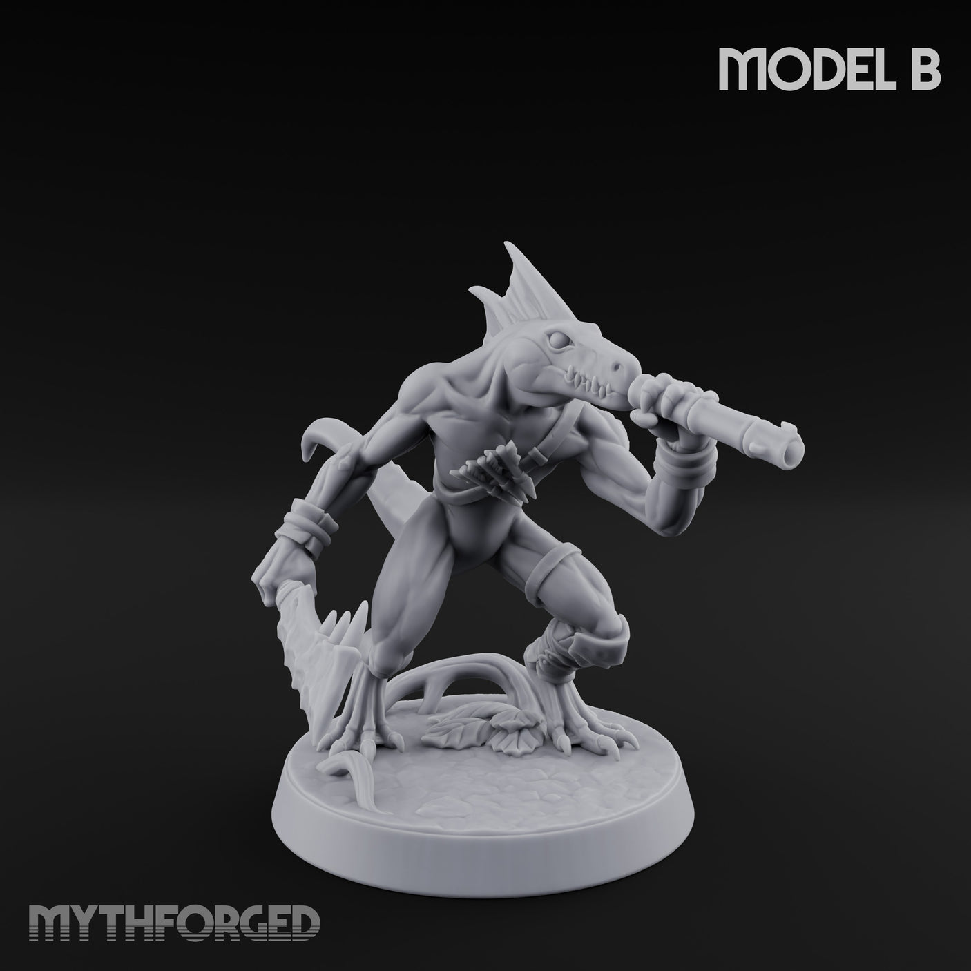 Blowpipe Blasting Lizardfolk Warriors — B