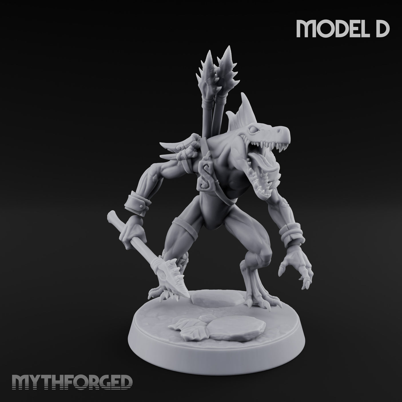 Blowpipe Blasting Lizardfolk Warriors — D