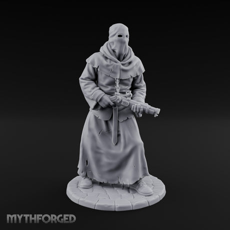 Blunderbuss Bearing Human Cultist Miniature for Dungeons and Dragons, Pathfinder or other TTRPGs