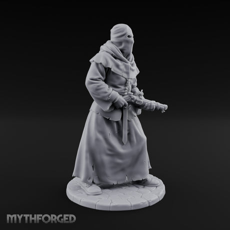 Blunderbuss Bearing Human Cultist Miniature for Dungeons and Dragons, Pathfinder or other TTRPGs