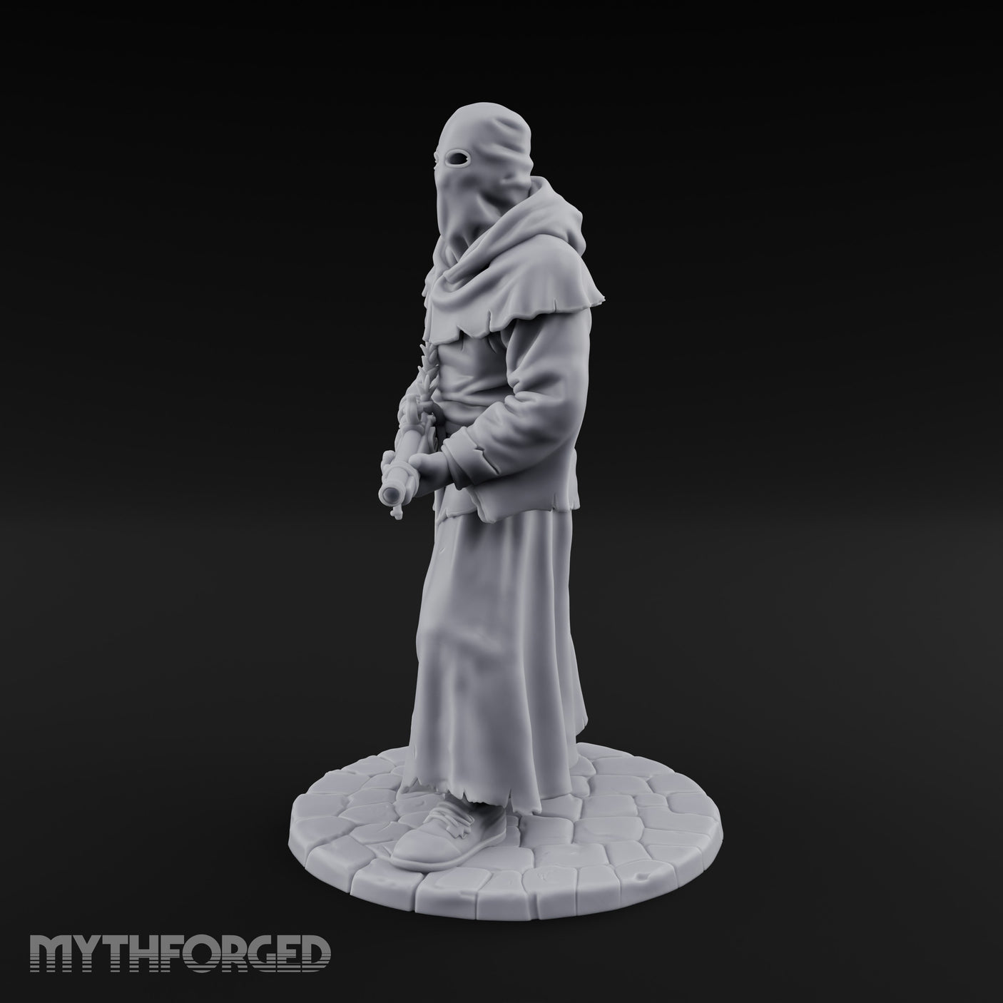 Blunderbuss Bearing Human Cultist Miniature for Dungeons and Dragons, Pathfinder or other TTRPGs