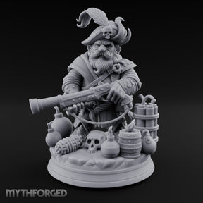 Blunderbuss Brandishing Dwarf Pirate