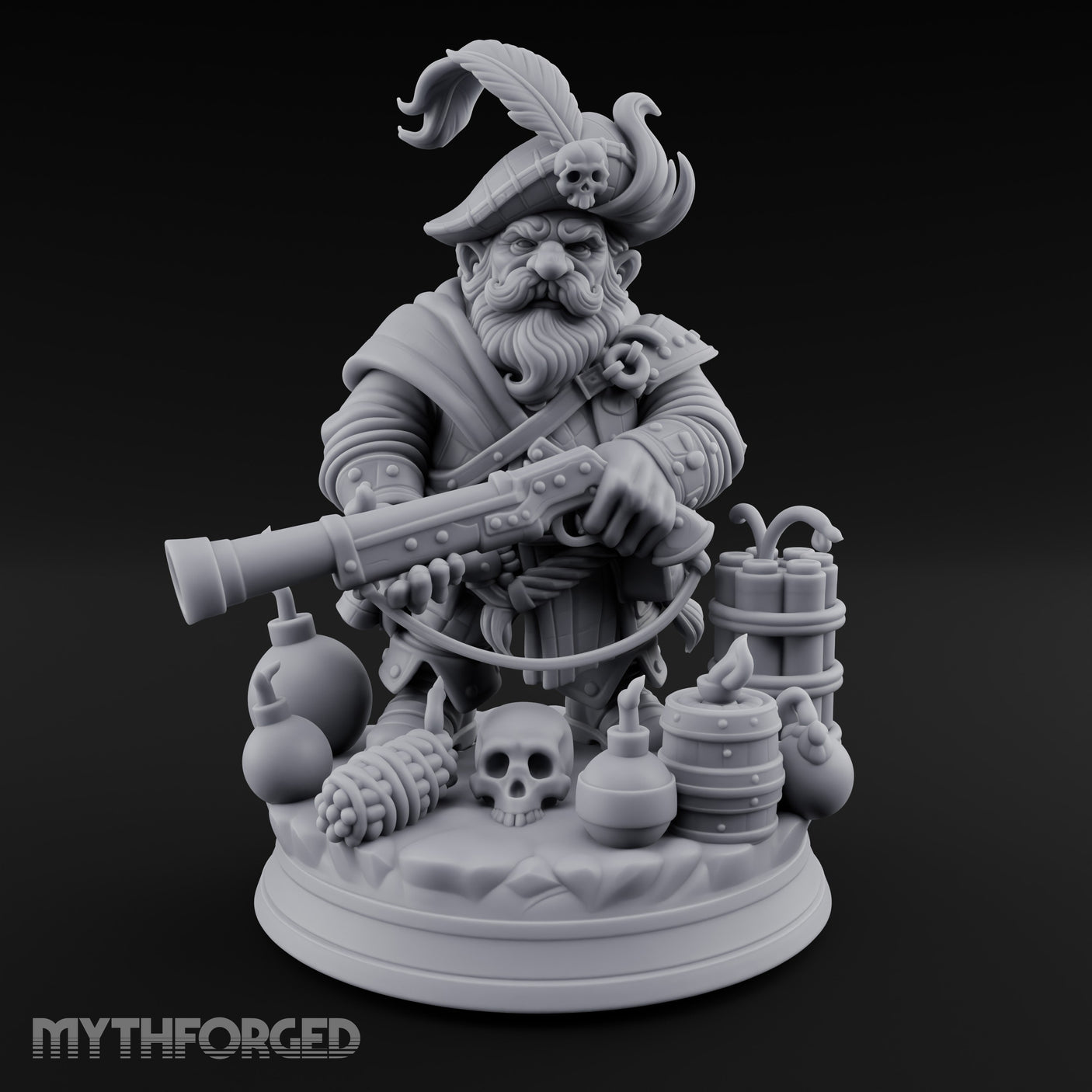 Blunderbuss Brandishing Dwarf Pirate gallery 1