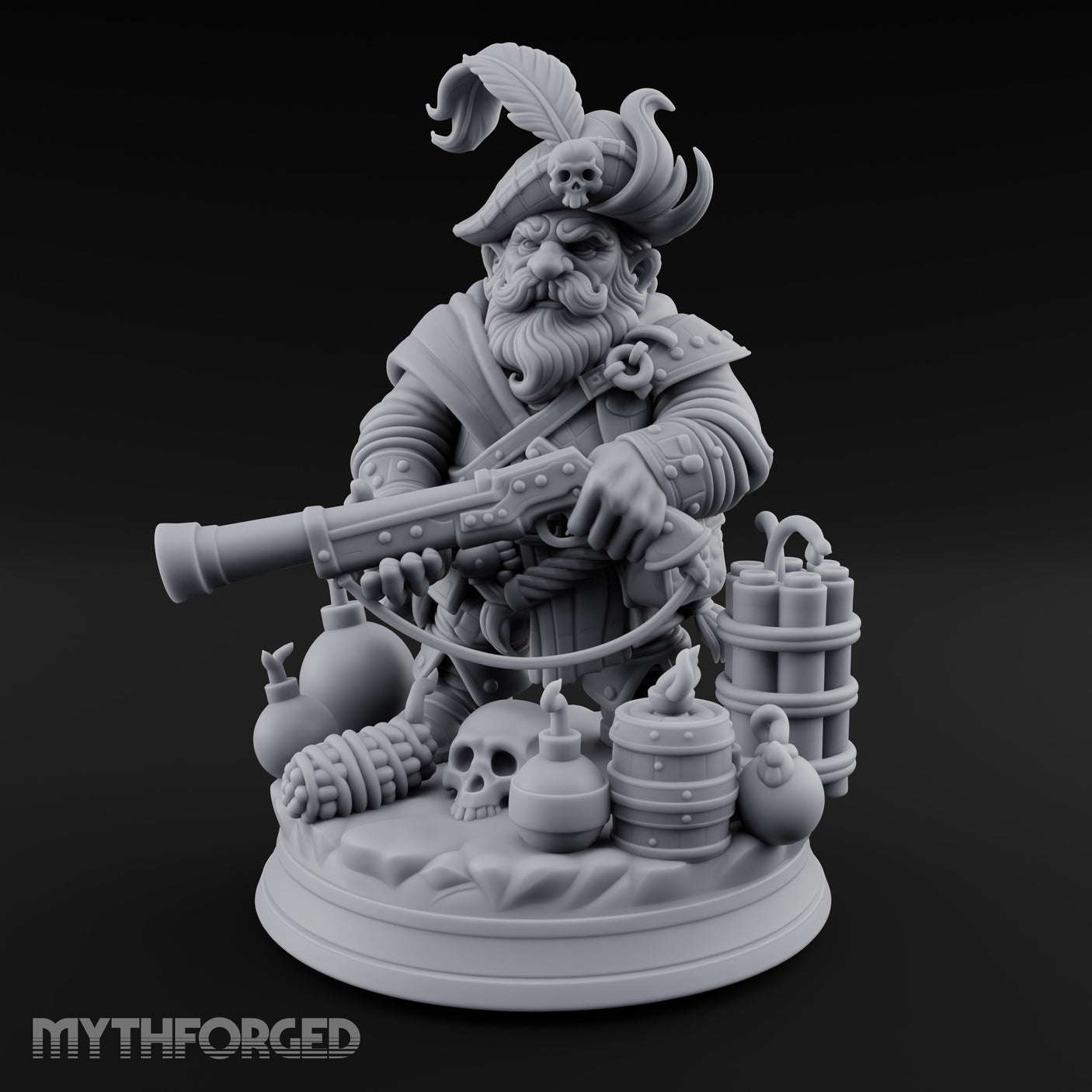 Blunderbuss Brandishing Dwarf Pirate gallery 9