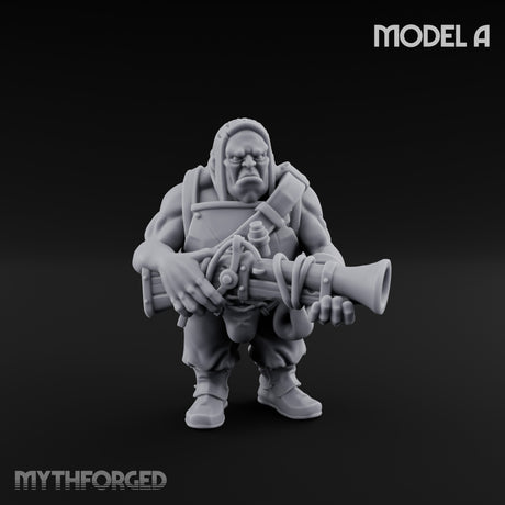 Blunderbuss Clutching Ogre Blunderbussier A Miniature for Dungeons and Dragons, Pathfinder or other TTRPGs