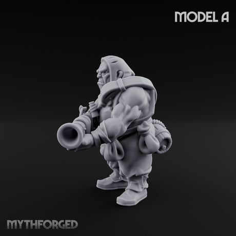 Blunderbuss Clutching Ogre Blunderbussier A Miniature for Dungeons and Dragons, Pathfinder or other TTRPGs