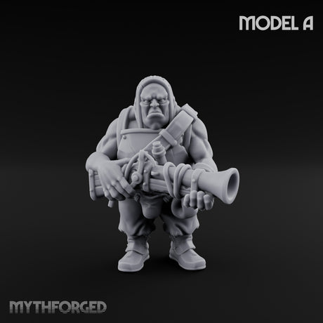 Blunderbuss Clutching Ogre Blunderbussier A Miniature for Dungeons and Dragons, Pathfinder or other TTRPGs