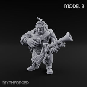 Blunderbuss Clutching Ogre Blunderbussier B Miniature for Dungeons and Dragons, Pathfinder or other TTRPGs