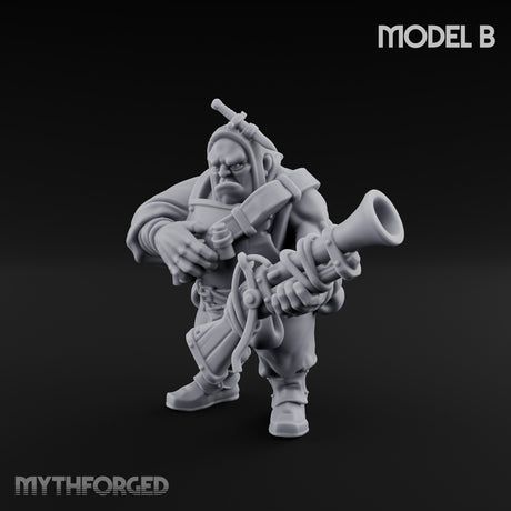 Blunderbuss Clutching Ogre Blunderbussier B Miniature for Dungeons and Dragons, Pathfinder or other TTRPGs