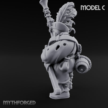 Blunderbuss Clutching Ogre Blunderbussier C Miniature for Dungeons and Dragons, Pathfinder or other TTRPGs