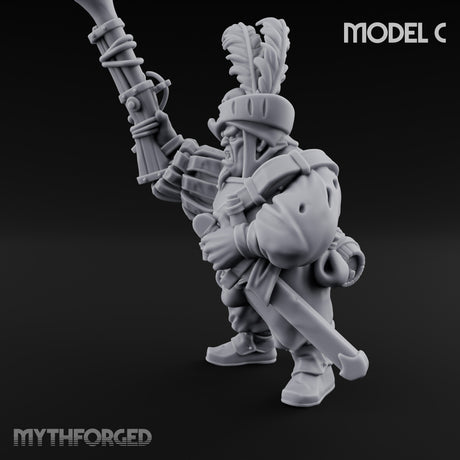 Blunderbuss Clutching Ogre Blunderbussier C Miniature for Dungeons and Dragons, Pathfinder or other TTRPGs