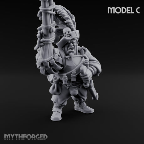 Blunderbuss Clutching Ogre Blunderbussier C Miniature for Dungeons and Dragons, Pathfinder or other TTRPGs