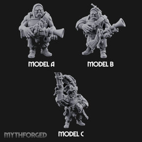 Blunderbuss Clutching Ogre Blunderbussiers Miniature for Dungeons and Dragons, Pathfinder or other TTRPGs