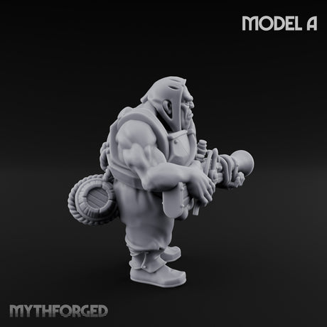 Blunderbuss Clutching Ogre Blunderbussiers Miniature for Dungeons and Dragons, Pathfinder or other TTRPGs