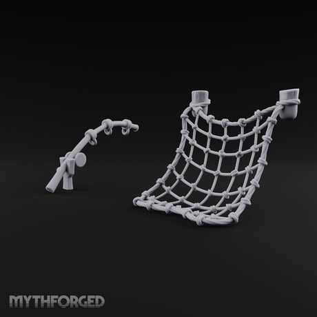 Cast Wide, Haul Slow Fishing Net and Winch Props