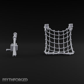 Cast Wide, Haul Slow Fishing Net and Winch Props