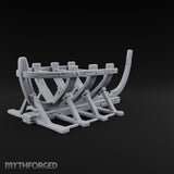 Ribs Before Planks Wooden Boat Frame on Cradle