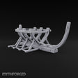 Ribs Before Planks Wooden Boat Frame on Cradle