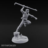 Boathook Swinging Human Sailor Miniature for Dungeons and Dragons, Pathfinder or other TTRPGs