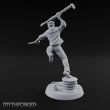 Boathook Swinging Human Sailor Miniature for Dungeons and Dragons, Pathfinder or other TTRPGs