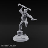 Boathook Swinging Human Sailor Miniature for Dungeons and Dragons, Pathfinder or other TTRPGs