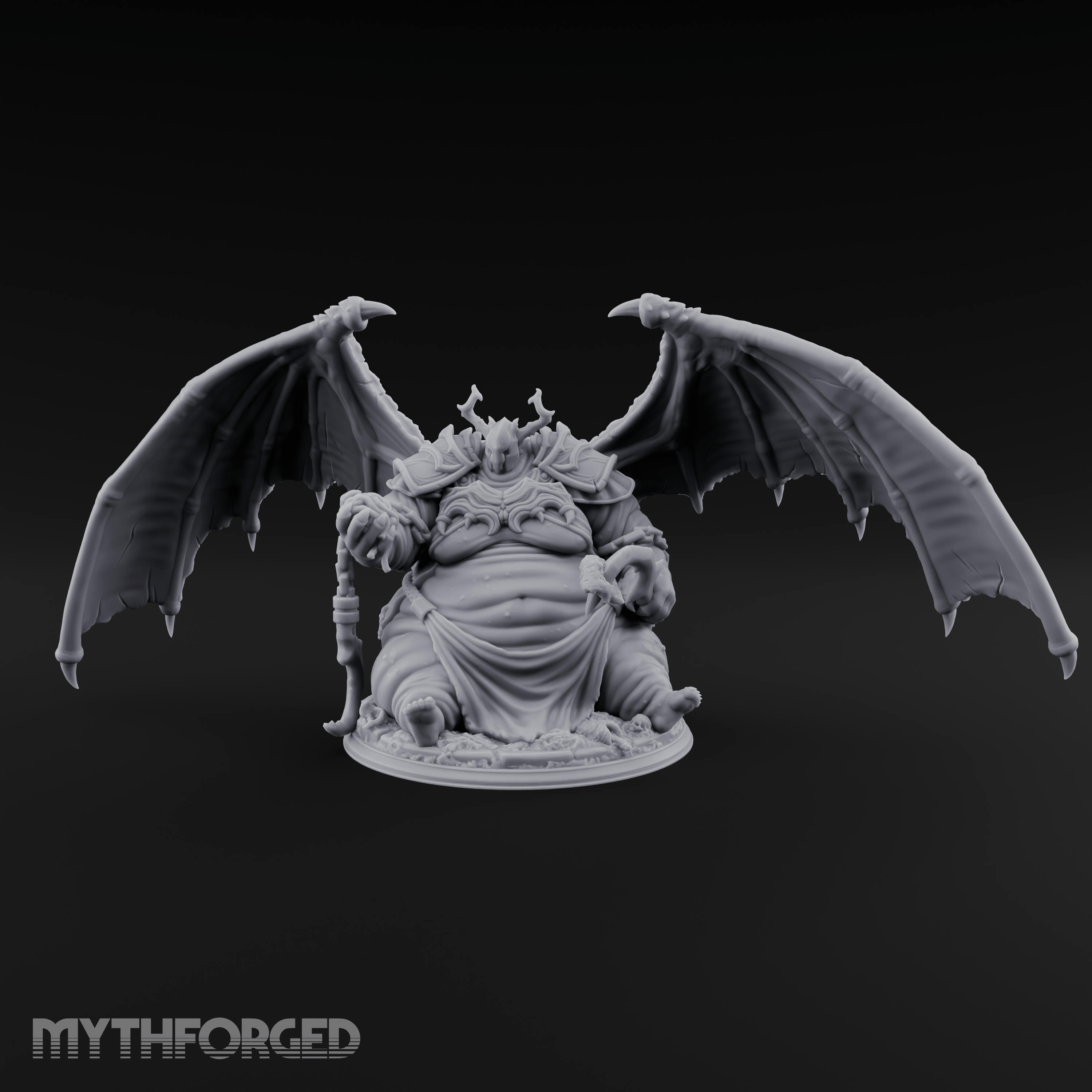 Wings Spread Wide Demon Lord